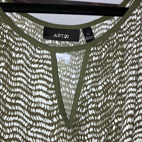$5 Sale! Olive Green Cold Shoulder Top - Picture 2 of 6